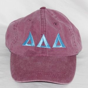 Vintage Delta Delta Delta Adjustable Strap Hat Sorority Fraternity